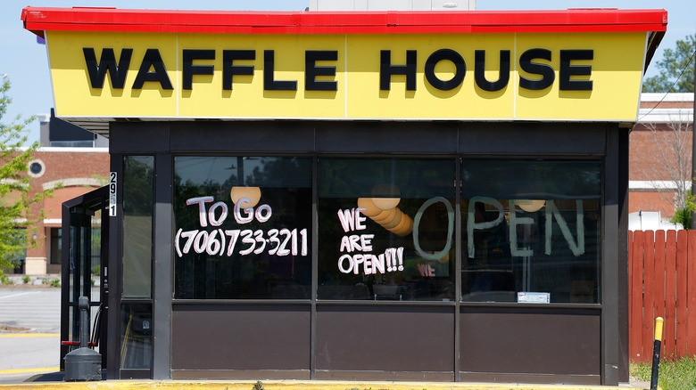 Waffle House to-go sign