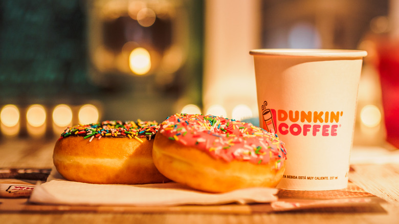 Dunkin' drink and donuts