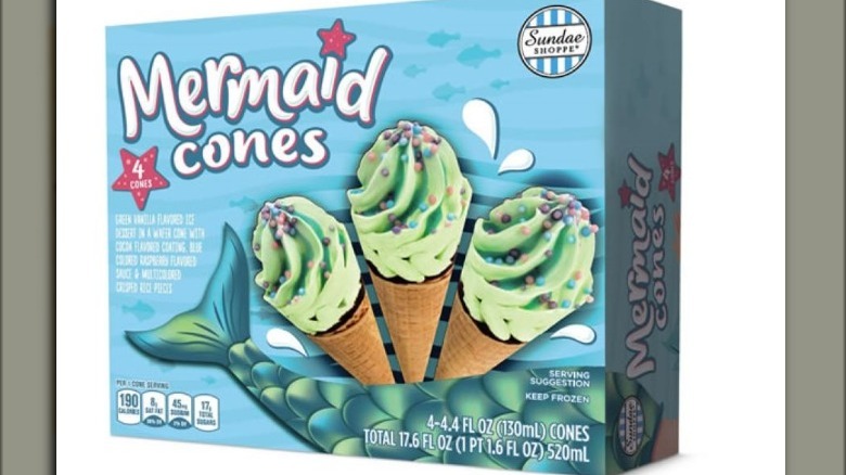 Box of Sundae Shoppe Mermaid Ice Cream Cones