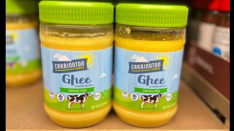 Two jars of Carrington Farms Ghee 