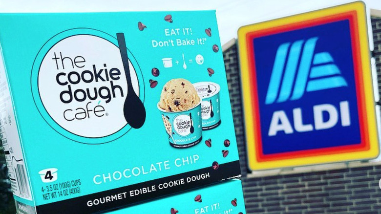 The Cookie Dough Cafe outside Aldi store