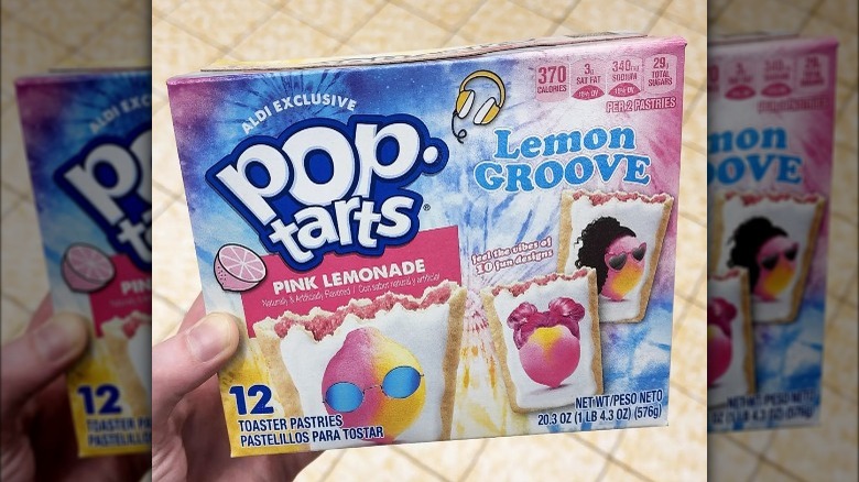 A package of Pink Lemonade Pop-Tarts from Aldi