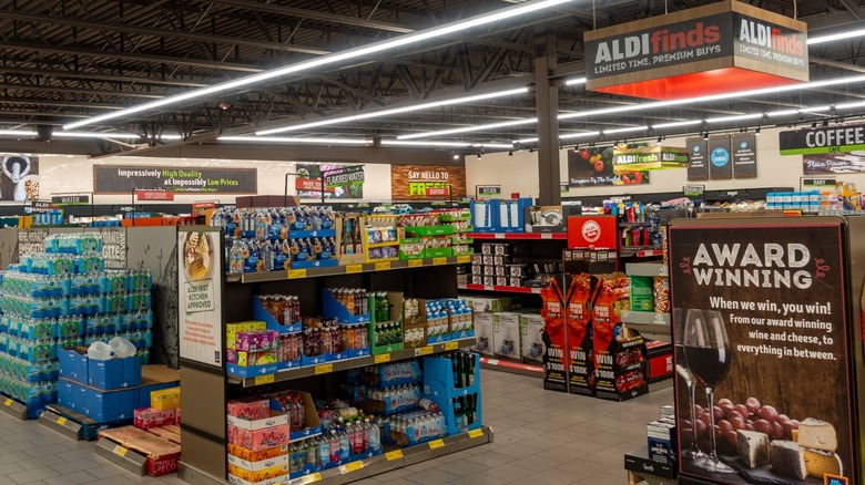 Inside Aldi store