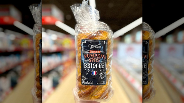 Aldi's pumpkin spice brioche bread