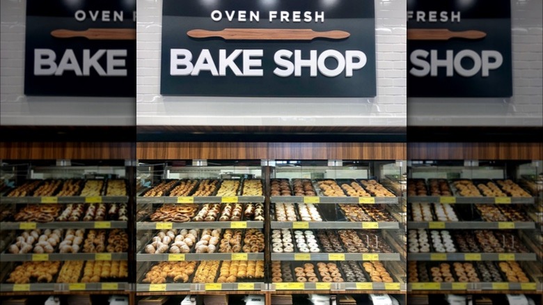 bakery section in Aldi store