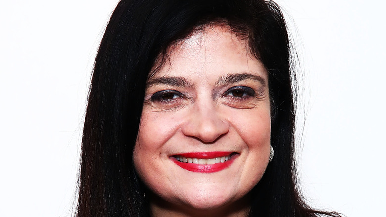 Alex Guarnaschelli in red lipstick