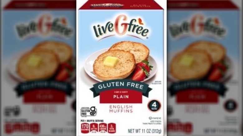 liveGfree gluten free plain english muffins