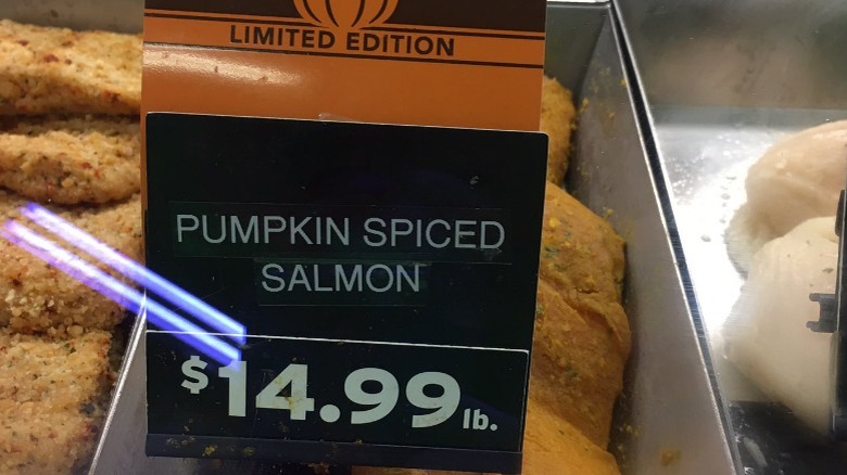 "Pumpkin spice salmon"