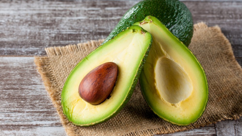 Avocado that has been cut in half