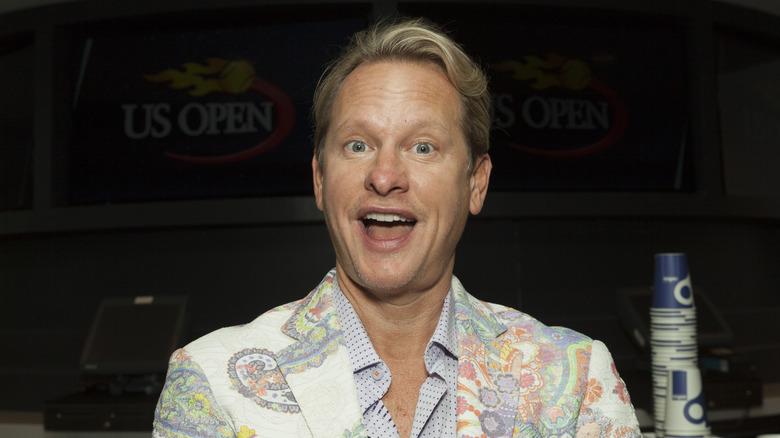 Kressley in a paisley jacket