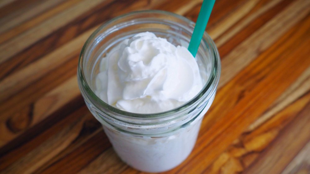 homemade 3-ingredient copycat Starbucks Vanilla Bean Crème Frappuccino recipe