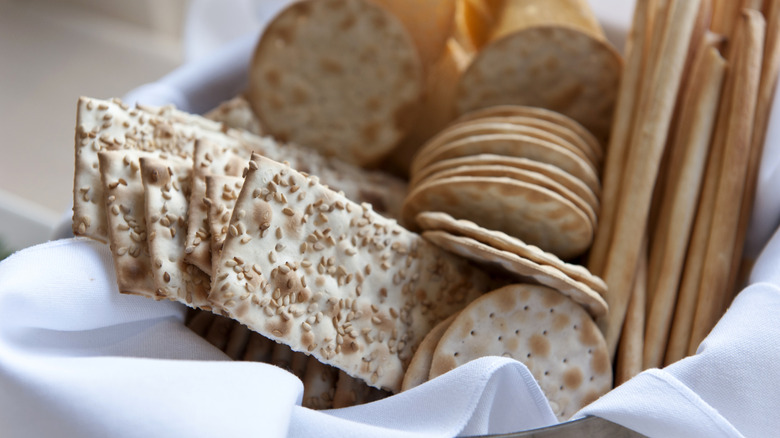 an assortment of crackers