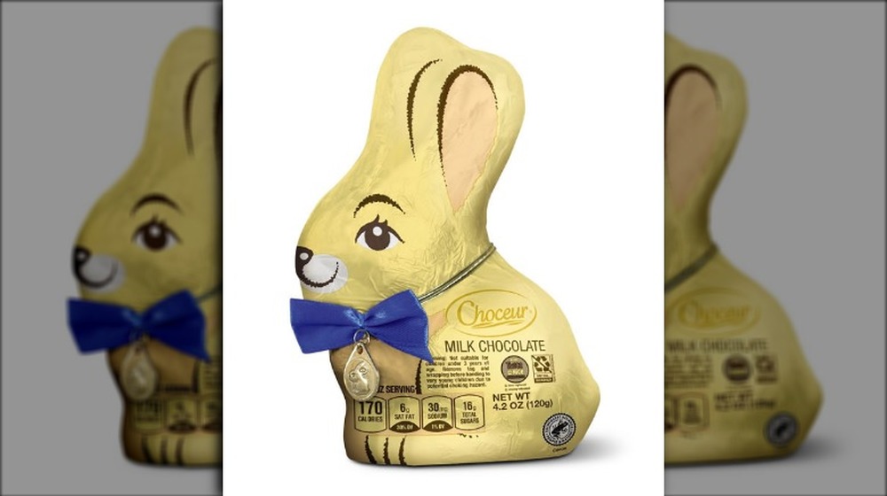 Aldi's gold-wrapped chocolate bunny