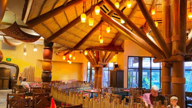 Thatched roof at Boma buffet 