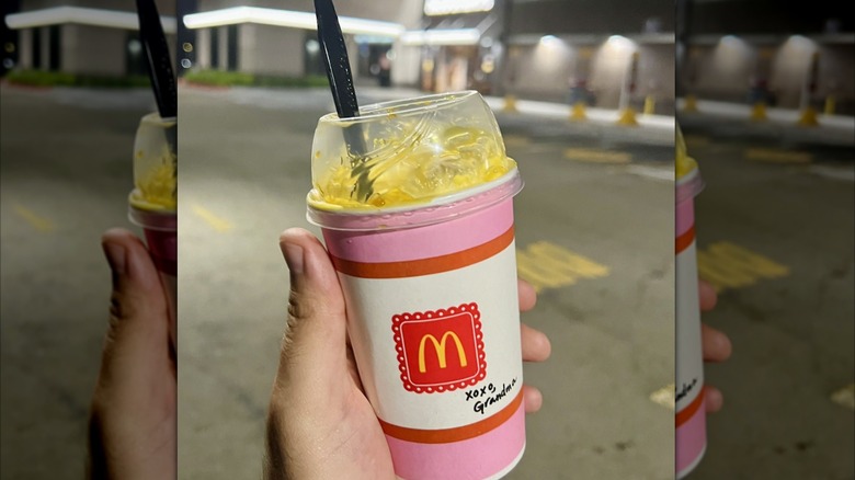 Hand holding a Grandma McFlurry