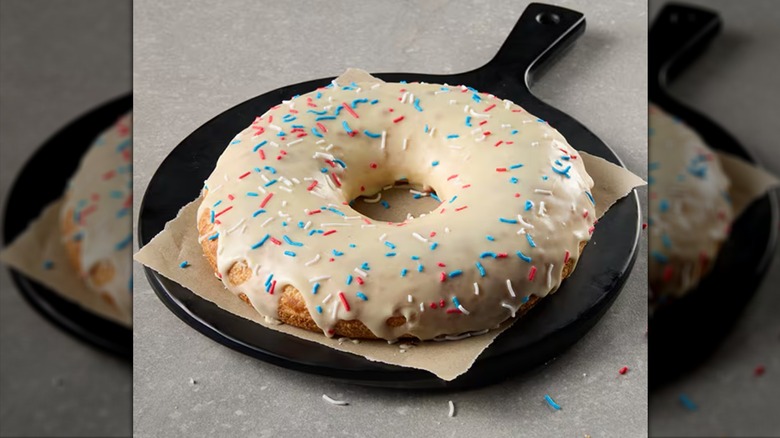 Giant doughnut from Domino's