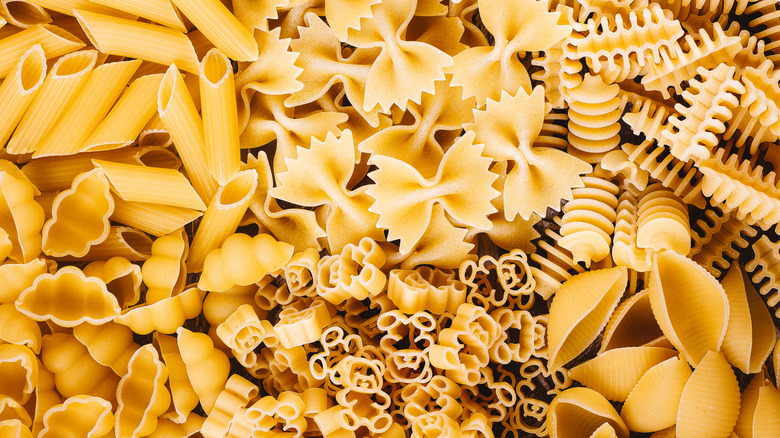 Types of dried pasta