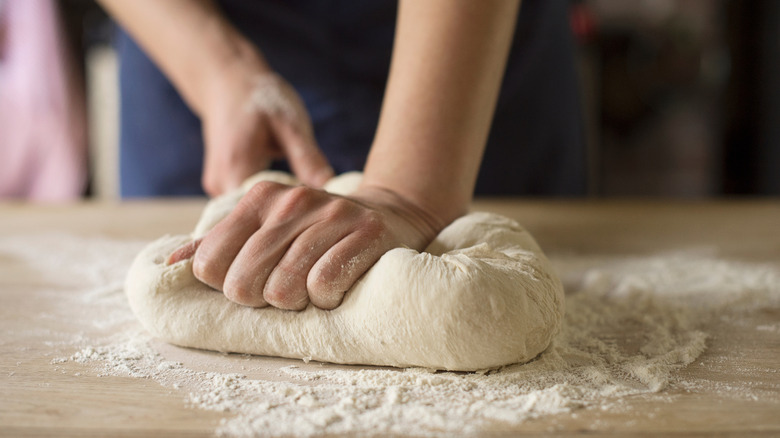 Kneading dough