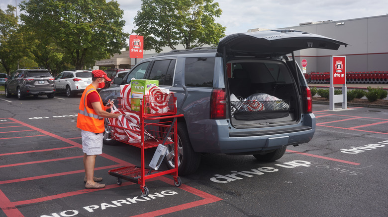 Curbside pickup at Target