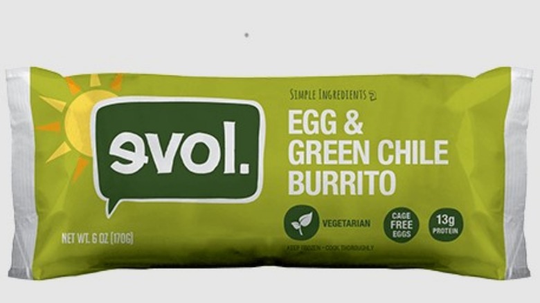 Evol Egg and Green Chile Burrito