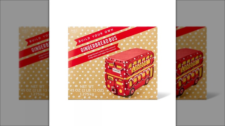 m&s bus gingerbread kit