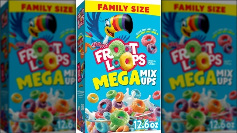 Kellogg's Froot Loops Mega Mix-Ups box