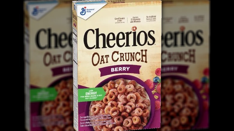 General Mills Cheerios Oat Crunch Berry box