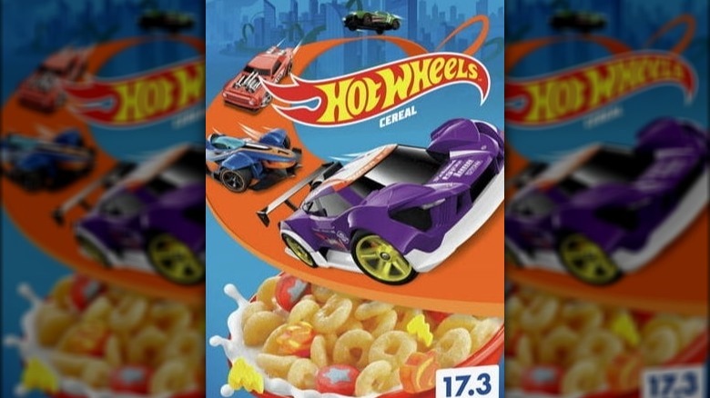 General Mills Hot Wheels cereal box