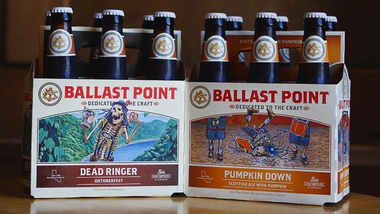 cases of Ballast Point beer