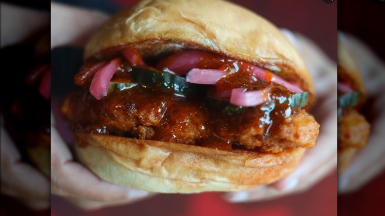 nashville hot chicken sandwich