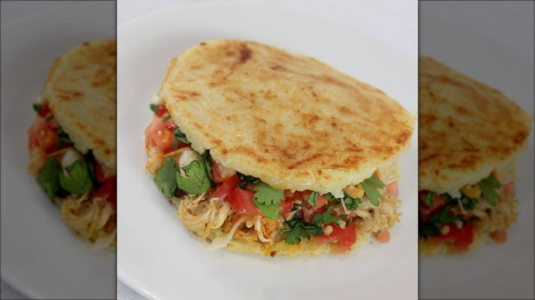 chicken arepa