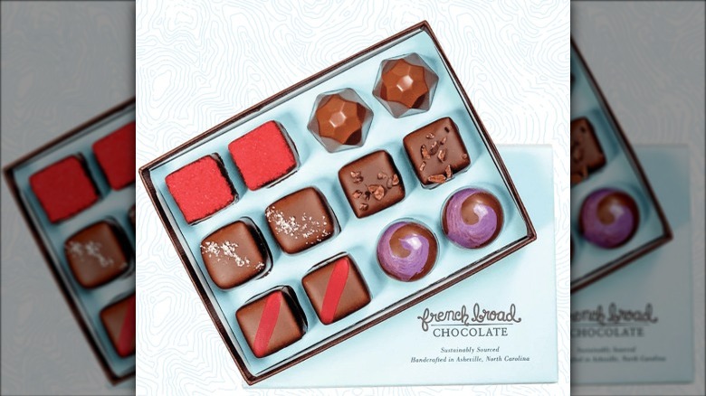 French Broad Chocolate bonbon box