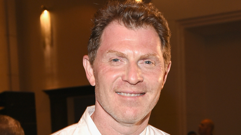 Bobby Flay wearing white