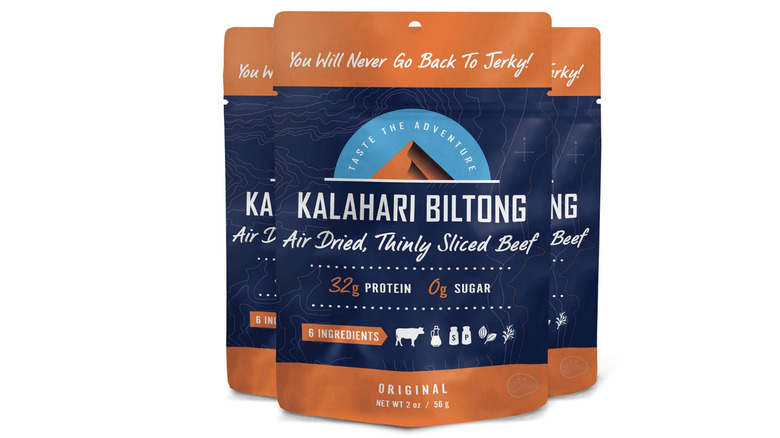 three bags of biltong