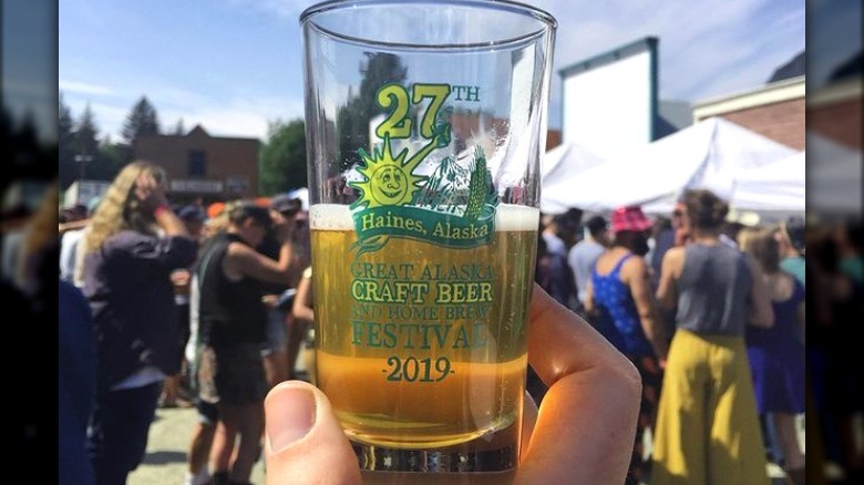 Tasting glass from alaskan beer festival 