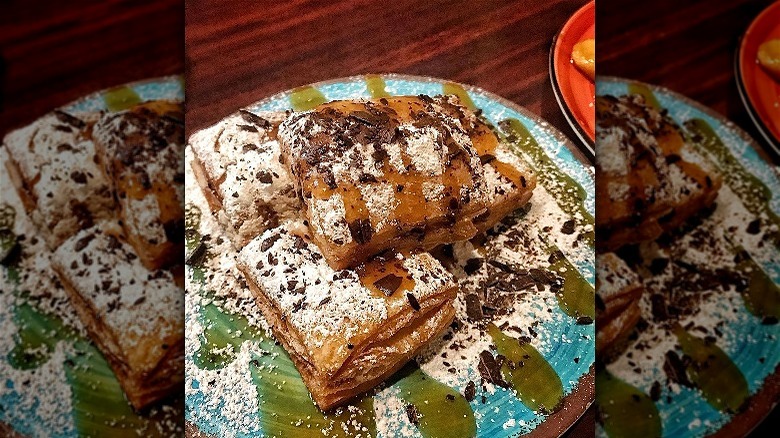 Beignets on plate