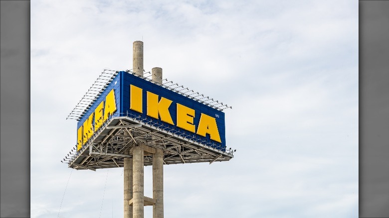 three-sided IKEA sign