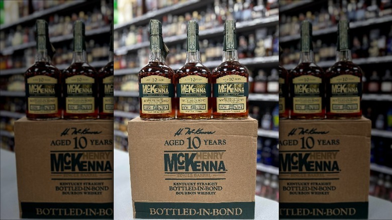 Henry McKenna Single Barrel bottles