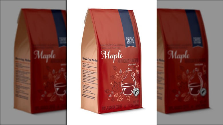 Aldi maple-flavored coffee