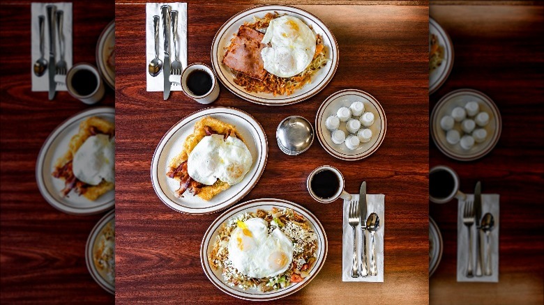 Breakfasts on the table at The Other Place Restaurant - Salt Lake City