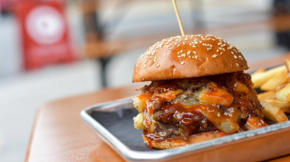 Rhode Island: Brisket Hash Burger at Chomp Kitchen and Drinks