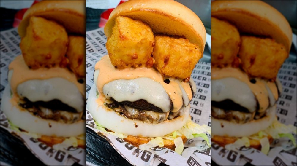 Wisconsin: Cheese Curd Cheeseburger at Milwaukee Burger Company