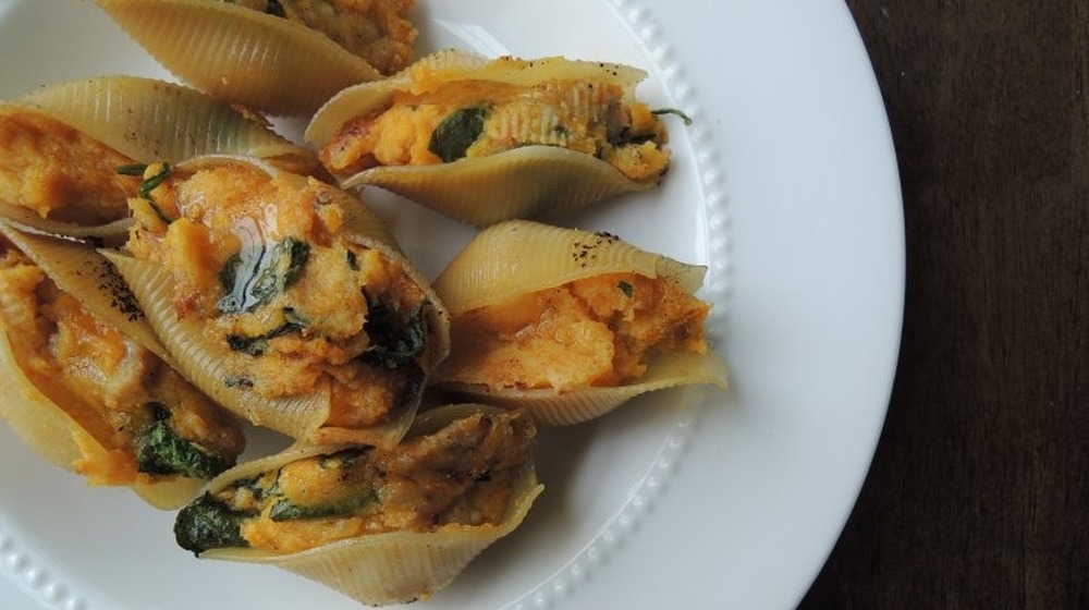 Butternut squash stuffed shells 