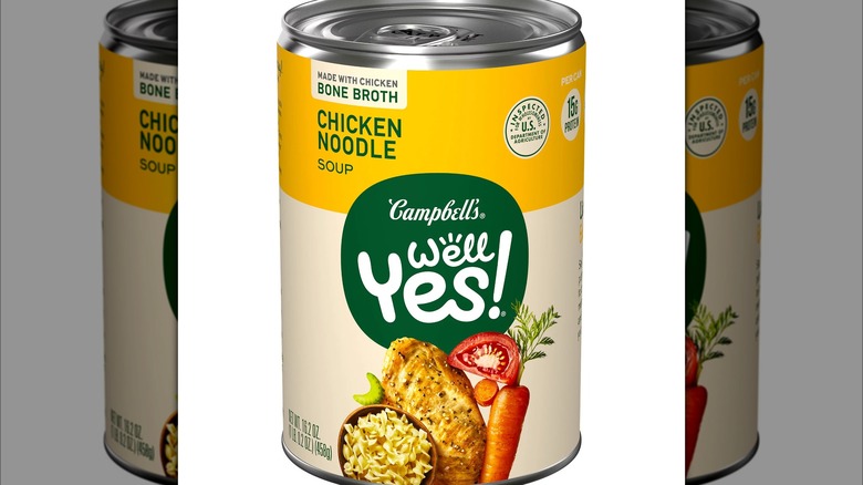 Campbell's Well Yes! chicken noodle soup can