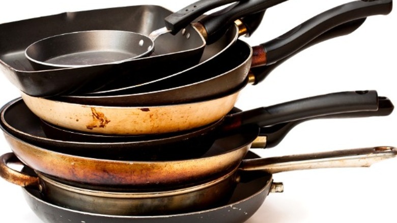 set of carbon steel pans