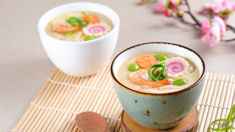 Chawanmushi served in a bowl