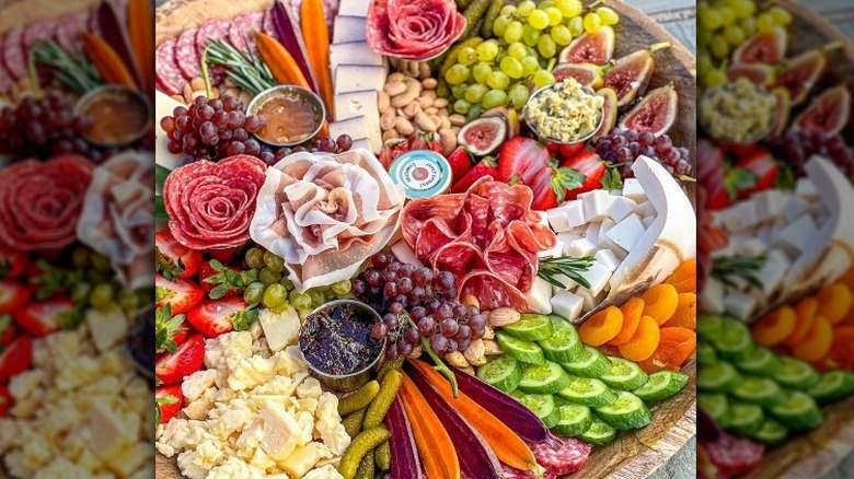 giant charcuterie board