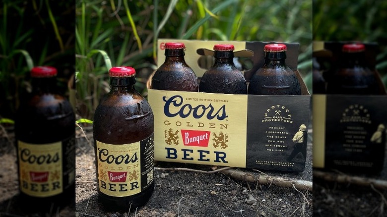 Coors Banquet beer bottles