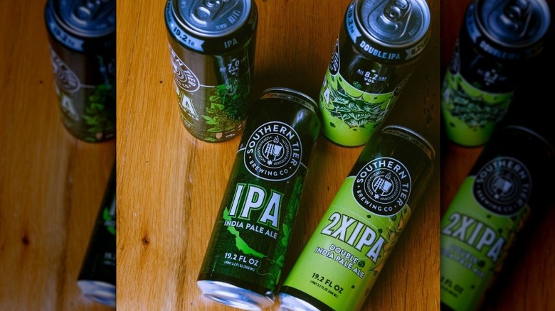 Southern Tier IPA beer cans