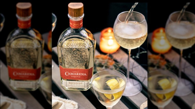 Camarena reposado tequila bottle 